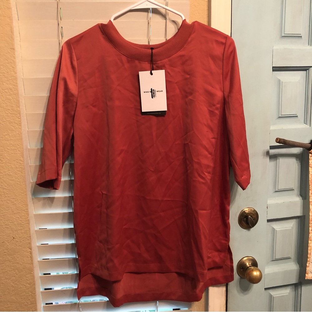 Who What Wear x Target Blouse Workwear Women’s Top Long Sleeve M Medium